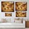 Designart - Ancient Map of The World VI - Vintage Print on Natural Pine Wood
